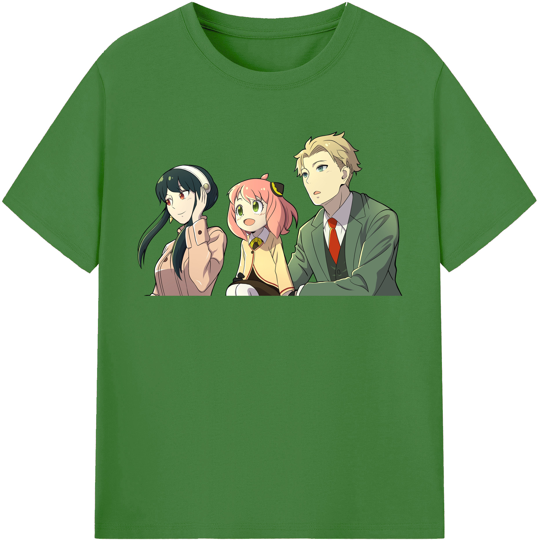 （画像用） SPY×FAMILY间谍家家酒 レディースカジュアルプリントTシャツ（綿100％）